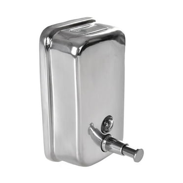 UPKOCH Bathroom Use Wall Soap Dispenser Stainless Steel 1Set