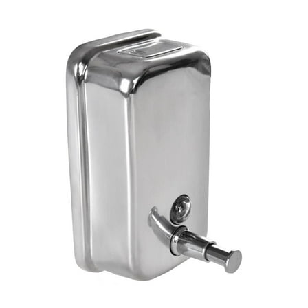 UPKOCH Bathroom Use Wall Soap Dispenser Stainless Steel 1Set