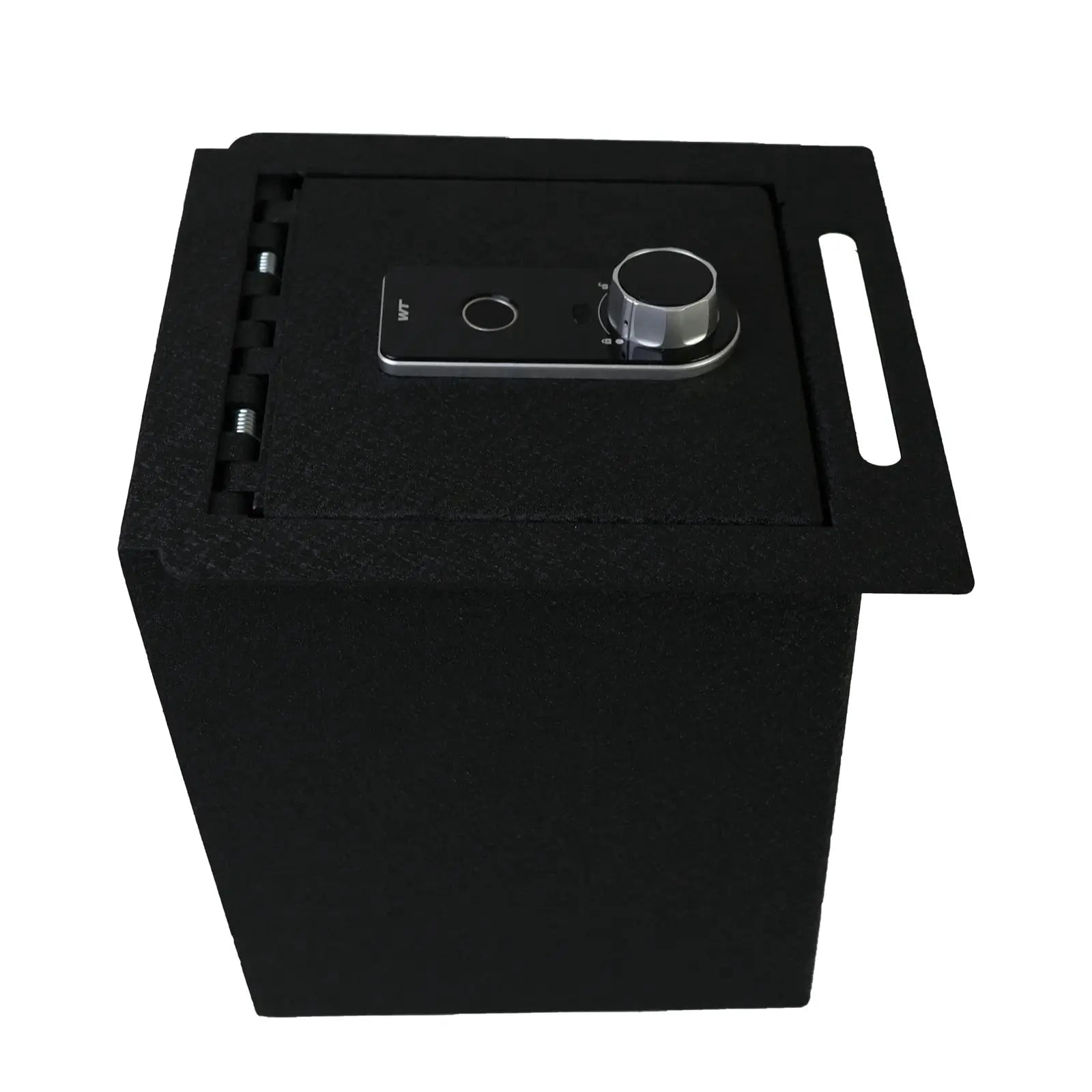 Console Safe Gun Safe for Car, WASAI Premium In-vehicle Console Gun Vault Lockbox Compatible with TOYOTA TACOMA 2016-2023 with Full Floor Console Model, Fingerprint Lock with Backup Key.