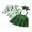 Green, variant on Newborn Baby Girl St. Patrick's Day Outfits Ruffle Long Sleeve Romper Lucky Clover Suspender Dress 3 6 9 12 18 Months Spring Clothes