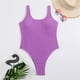 thumbnail image 4 of WILLBEST Trajes de Baño de Natación Para Mujer Trajes de Baño de Cintura Alta Para Mujer Traje de Baño Cruzado Con Lazo En La Espalda Traje de Baño Monokini Traje de Baño de 1 Pieza, 4 of 5