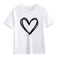 thumbnail image 4 of KAUOD Soft T Shirts for Girls 2025 Summer Short Sleeve Shirts Tops Crew Neck Comfy Preppy Girls Blouse Tees Cute Clothes, 4 of 8