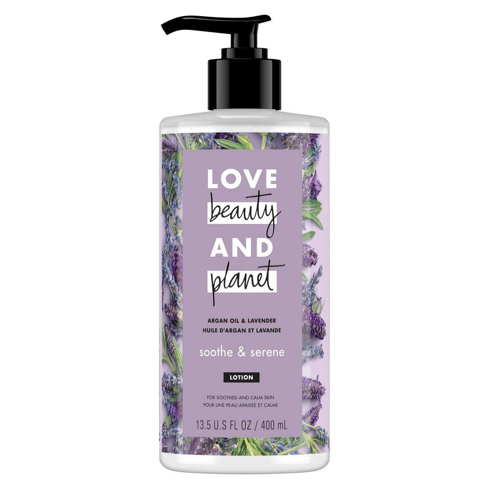 Love Beauty And Argan Oil & Lavender Body Lotion Soothe & Serene 13.5 oz