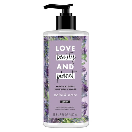 Love Beauty And Planet Argan Oil & Lavender Body Lotion Soothe & Serene 13.5 (Best Argan Oil For Stretch Marks)