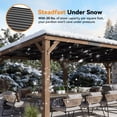 thumbnail image 3 of Modern Shade 12x24 Cedar Wood Gazebo Hardtop Slope Roof Rot Resistant Snow And Wind Resistant For Backyard Deck And Garden, 3 of 8