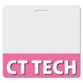 thumbnail image 1 of CT TECH Heavy Duty Horizontal Pink (5 pack) - Spill & Tear Proof Cards - 2 Sided USA Printed Quick Role Identifier ID Tag Backer by BadgeZoo, 1 of 2