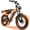 Orange, variant on ESKUTE Electric Dirt Bike for Adults & Teens, 1500W Motor, 30+ MPH, 48V 41.6Ah Removable Battery, 20"x4.0" Fat Tires, NFC Unlock, 7-Speed, Black