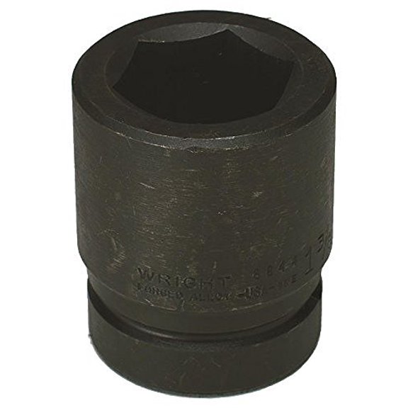 WRIGHT TOOL 8844 1" Dr, 1-3/8" Size, SAE Impact Socket, 6 Pts