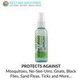 thumbnail image 3 of Best Bee Brothers Insect Repellent Body Mist, Mosquitoes and Ticks, 2-Pack, 2oz, 3 of 6