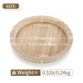 Sziqiqi Candle Tray Rustic Round Unfinished Wooden Table Centerpiece