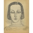 thumbnail image 2 of Karl Wiener 15x18 Gold Ornate Wood Frame and Double Matted Museum Art Print Titled - Female Portrait (Draft), 2 of 4