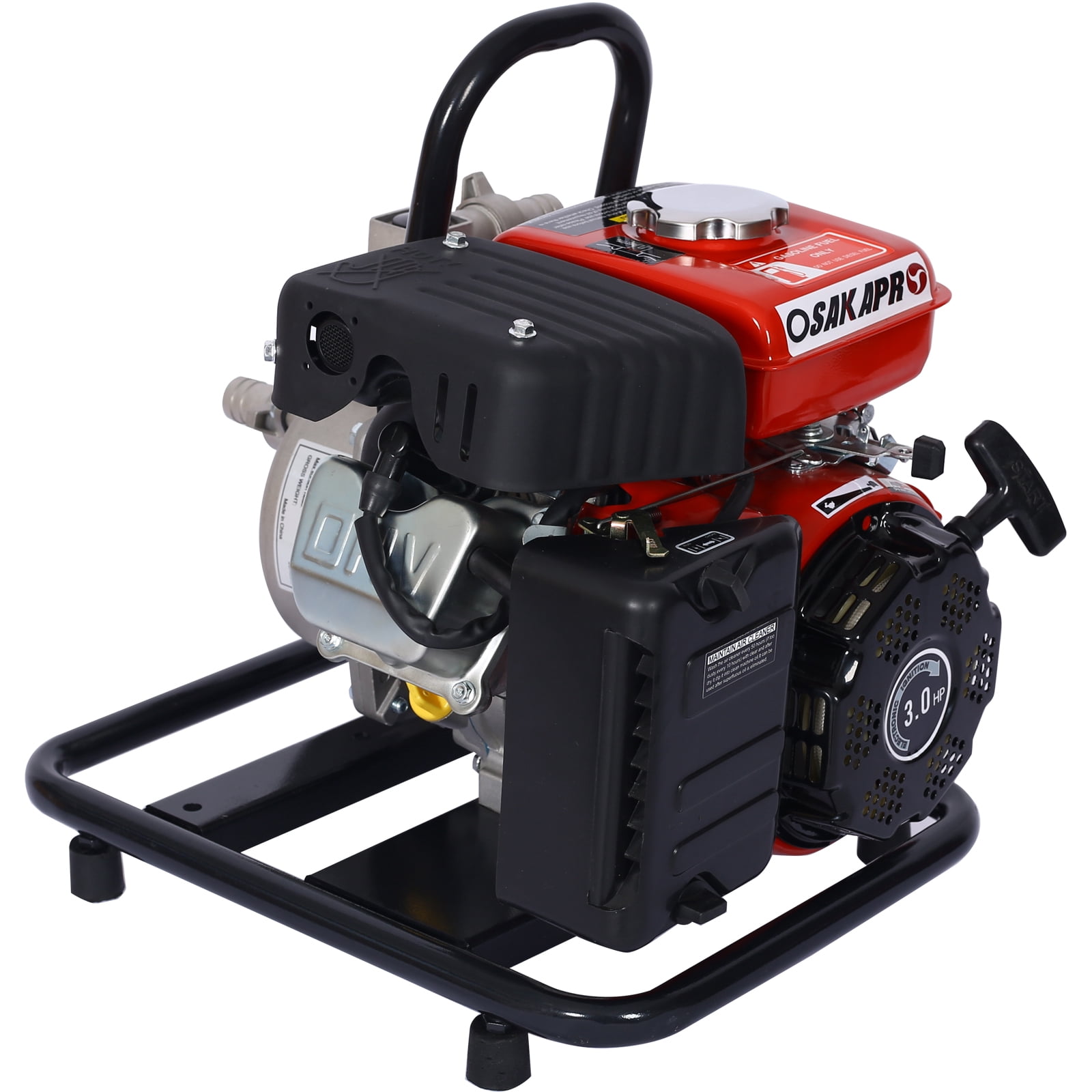 Huloretions Shallow Well Pump,Gas Powered Water Transfer Pump,Portable Petrol Well Pump For Garden Farm Irrigation,powerful 3HP 79.8cc 4-Stroke Engine 3 Horsepower Garden Pump
