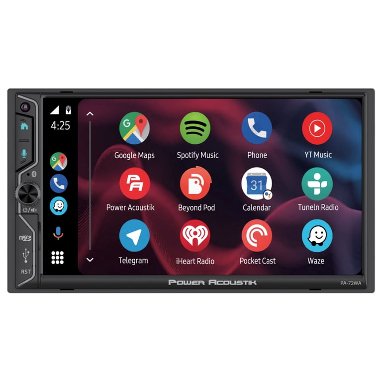 Power Acoustik PA-72WA 2-DIN Car Stereo Head Unit – 7” Touchscreen