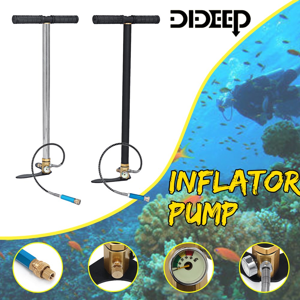 US Hand Operated Inflator Pump For Scuba Snorkeling Diving Oxygen