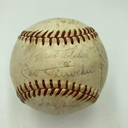 1964 Los Angeles Dodgers Team Signed National League Baseball JSA COA