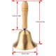 thumbnail image 2 of Campana de mano - campana de mano de latón con mango de madera maciza, campana de mano muy ruidosa, campana de mano grande, campana de mano para niños y adultos, utilizada para bodas, aulas, 2 of 5
