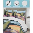 thumbnail image 3 of Twin XL Quilt Bedding Set, Reversible Summer Quilt 3 Pieces, Farmhouse Natural Trees Mountain Painting Lightweight Bedspreads Coverlets with 2 Pillow Shams for All Seasons, 3 of 5