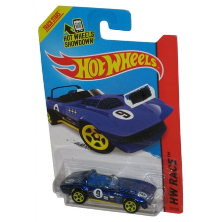 Hot Wheels HW Race (2013) Blue Corvette Grand Sport Roadster Toy Car 179/250