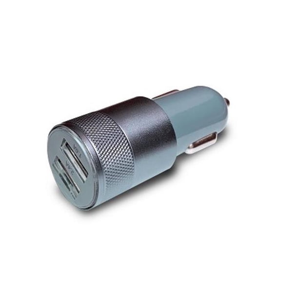 LBT Dual USB Car Charger CAR2P 2.4A Grey