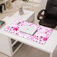 thumbnail image 3 of Long Mouse Pads for Desk,Pink Breast Cancer Desk Mats on Top Of Desks, Desk Mouse Pad Extra Large with 3mm Non-Slip Base and Stitched Edge for Gaming,Office,Work,Home 31.5x15.7in, 3 of 5