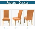 thumbnail image 3 of Lapalife Dining Chair Covers Stretch Floral Parsons Chair Slipcover for Dining Room Set of 2, Orange, 3 of 6
