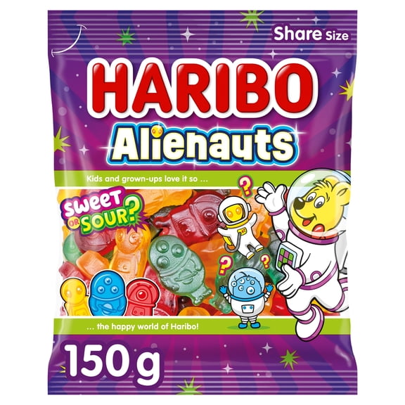 HARIBO Alienauts Sweets Share Bag 150g, Imported from Britain