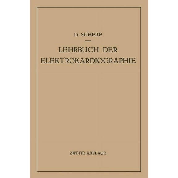 Lehrbuch Der Elektrokardiographie, (Paperback)