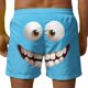 thumbnail image 4 of Pantalones Cortos de Cintura Elástica Divertidos Impresos Casuales de los Hombres, Bajos de Playa Ligeros de Verano, 4 of 5