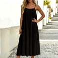 thumbnail image 6 of YuXingFu Summer Dresses for Women Maxi Sleeveless Plus Size Womens Dress Crew Neck for Beach Long Casual Summer Black S, 6 of 6