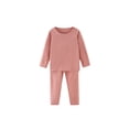 thumbnail image 1 of Minnieouse Calzoncillos largos para niños, conjunto de ropa interior de invierno para niños, Color sólido, manga completa, base, capa base, clima frío, Ropa interior Rosado Minnieouse AP013731-05, 1 of 6