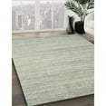 thumbnail image 3 of Ahgly Company Machine Washable Indoor Square Contemporary Pale Silver Gray Area Rugs, 5' Square, 3 of 7