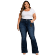 thumbnail image 5 of JACK DAVID WOMEN'S PLUS SIZE Stretch premium denim jeans Dark Blue BOOTCUT JEAN  PANTS, 5 of 8