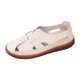 thumbnail image 1 of Amzcrzy Zapatos de mujer,Zapatos de mujer,Zapatillas de mujer, Zapatos de mujer de piel suave perforada con puntera ahuecada, cómodos zapatos de verano, sandalias de suela plana y suela blanda. Sanda, 1 of 4