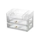 thumbnail image 1 of Caja de cosméticos de gran capacidad, vitrina para cosméticos, contenedor para joyas, baño transparente de 3 niveles, 1 of 9