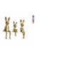 thumbnail image 1 of Escultura De Figura De Familia De Conejos Con Muñeca Geisha Kabuki Asiática En Kimono Japonés Para Decoración De Centro De Mesa De Escritorio, 1 of 8