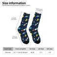 thumbnail image 5 of Yiaed Funny Spaceships Print Great elasticity Crew Socks Sports socks for Men and Women, 5 of 5