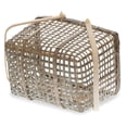 thumbnail image 2 of Natural Bamboo Basket with Wood Swing Handle 12in, 2 of 4
