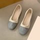 thumbnail image 5 of Zapatos Casuales Planos para las Mujeres Color-Bloque Dedo Redondo Boca Poco Profunda Deslizamiento en Zapatillas de Lienzo Primavera, Zapatos de Lienzo para las Mujeres, 5 of 5