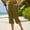 8# Coffee, variant on Capris For Women With Pockets Cotton Loose Fit Straight Leg Drawstring Elastic Waist Cropped Pant Casual Summer Linen Clothes Light Purple 3XL