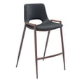 thumbnail image 2 of Set of Two Black Retro Modern Funk Counter Chairs, 2 of 5