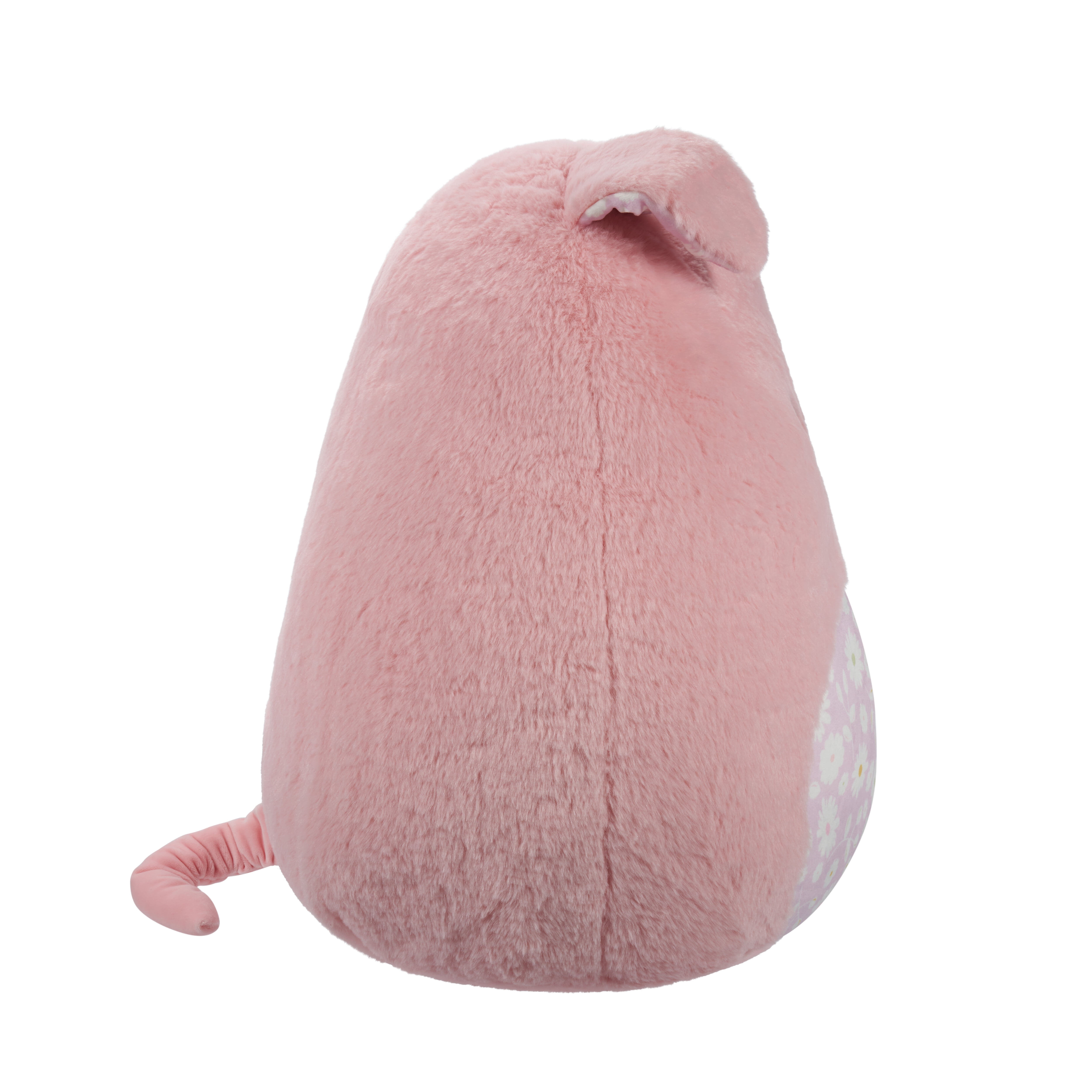 Squishmallows Fuzzamallow 12” Peter The Pink Pig With Floral Belly - Easter Plush Toy