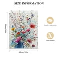 thumbnail image 2 of JEUXUS Botanical Floral Wall Art, Vintage Wildflowers Poster Watercolor Plant Flower Canvas Print Wall Art for Bedroom Bathroom Home Kitchen Wall Decor, Framed Ready to Hang, 2 of 5
