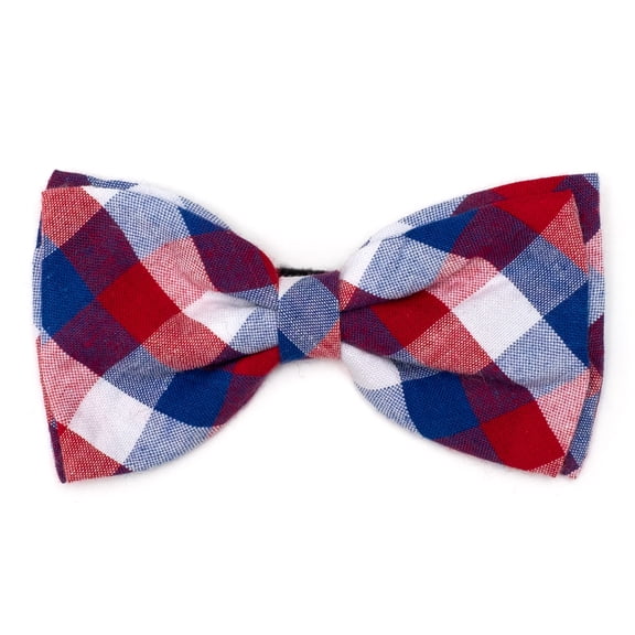 Red/White/Blue Check Bow Tie