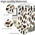 thumbnail image 3 of Cows Print Curtains Western Brown Black White Cute Rustic Farmhouse Animal Cowhide Spot Fur 42x63 Inch Rod Pocket Curtain for Bedroom Living Room Office Window Drapes Treatment Fabric 2 Panels, 3 of 6