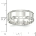 thumbnail image 3 of SS 8mm Polished Fancy Band Size 7.5, 3 of 3