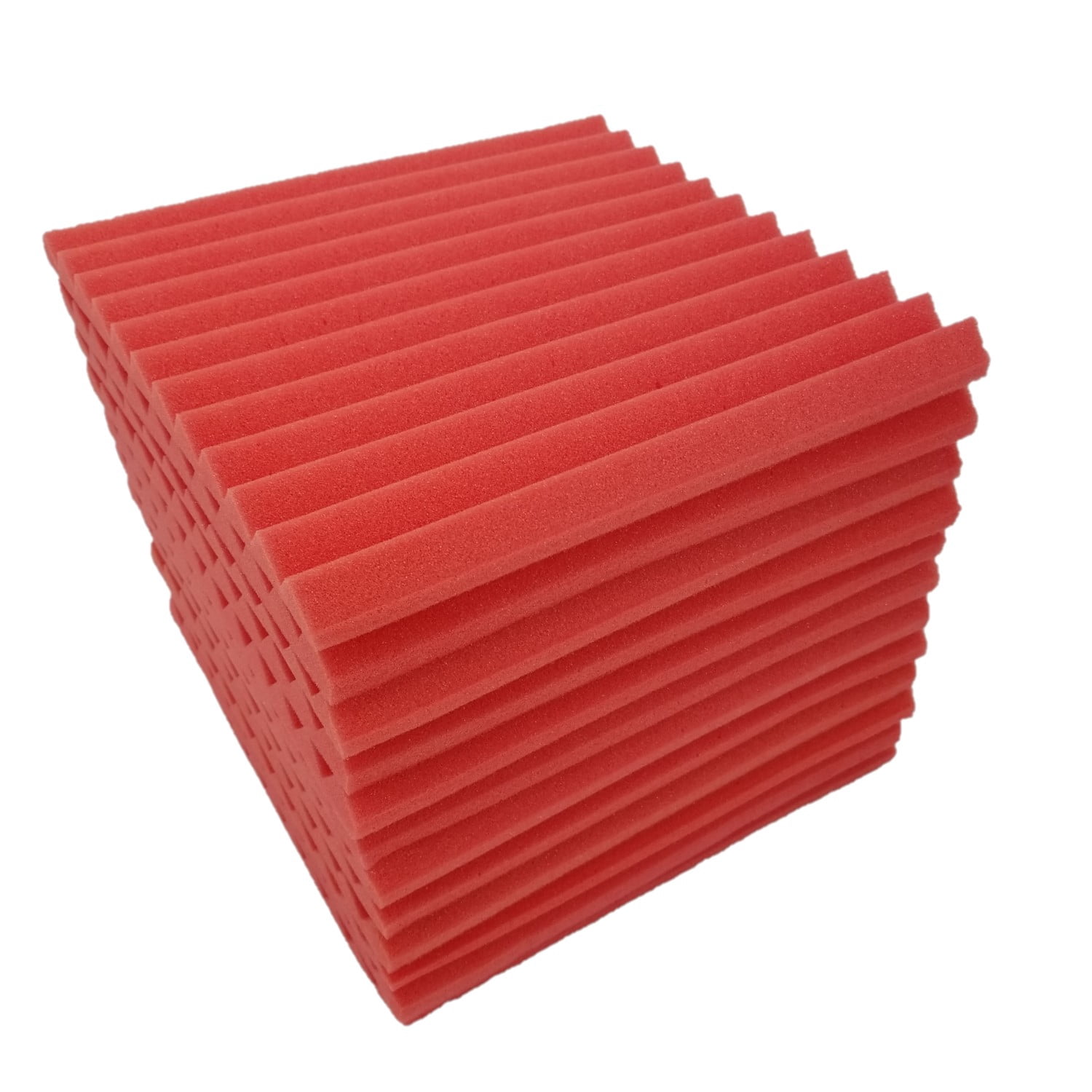 Bookishbunny 48 Packs Acoustic Foam Tiles Wall Record Studio Sound Proof 12 x 12 x 1 inch Panels