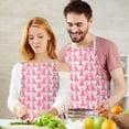 thumbnail image 3 of Pink Breast Cancer Apron-Garden Aprons for Women with Pockets-Cotton Linen Waterproof Kitchen Cooking Gardening Aprons Adjustable for Kitchen,Cooking,BBQ and Salon 32"x27", 3 of 7
