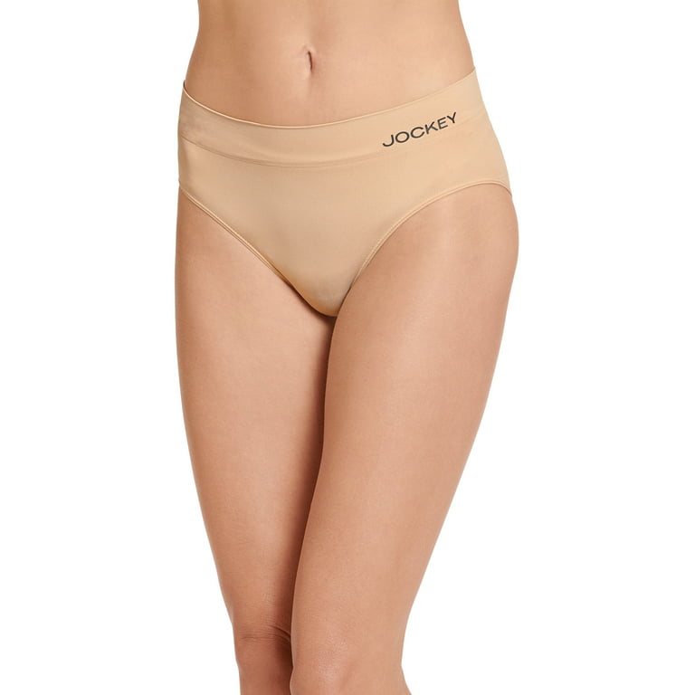 Jockey Ladies Underwear No Panty Line 3 Pack French Cut, Minimal Seam - M