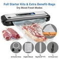 thumbnail image 2 of Machine de Mise sous Vide pour Aliments 110V, Conservation des Aliments, Économiseur d'Aliments pour Aliments Secs et Humides, Rouleau de Sacs de Scellage, Système de Mise sous Vide à Air, 80 kPa, 2 of 11