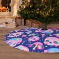 thumbnail image 6 of Pofeuu colorful Skull mushroom rainbow Print Christmas Tree Skirt, Merry Christmas Skirt Xmas Tree Ornaments for Xmas Holiday Party Decorations-48", 6 of 7